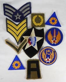 (10) MILITARY PATCHES