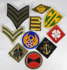 (10) MILITARY PATCHES