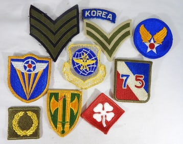 (10) MILITARY PATCHES