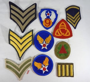 (10) MILITARY PATCHES