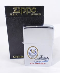 1983 FIRED U.S.S. PRAIRE AD-15 ZIPPO