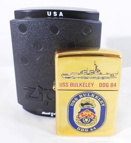 '04 SEALED USS BULKELEY DDG 84 BRASS ZIPPO