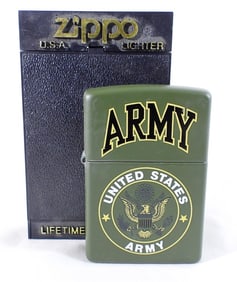 1998 UNFIRED ARMY ZIPPO LIGHTER