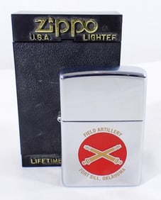 1999 UNFIRED FIELD ARTILLERY ZIPPO