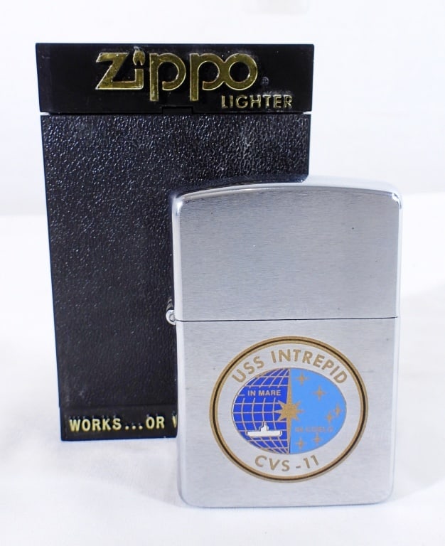 1990 UNFIRED USS INTREPID CVS-11 ZIPPO (1 of 4)