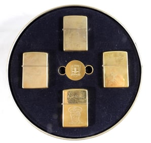 D-DAY NORMANDY 50 YEARS ZIPPO SET
