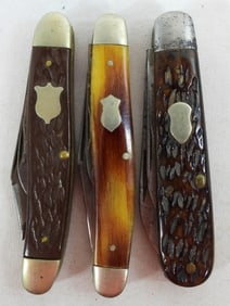 (3) LOT OF TWO BLADE POCKET KNIVES