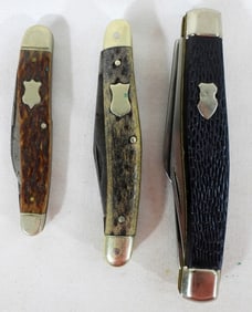 (3) SCHRADE POCKET KNIVES