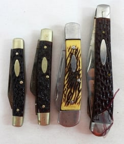 (4) KABAR POCKET KNIVES