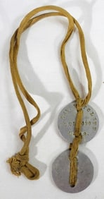 WWI DOG TAGS U.S. MILITARY SET of 2