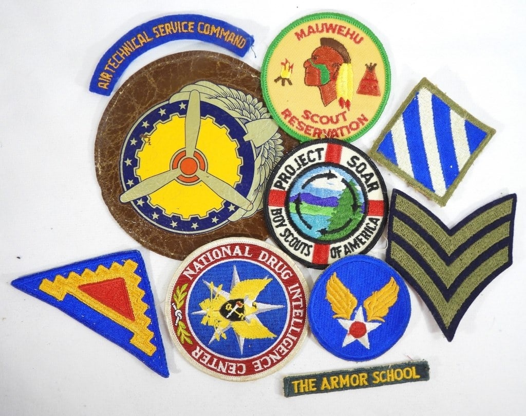 (10) MILITARY PATCHES / SERVICE PATCHES (1 of 2)
