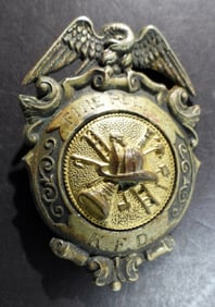 VINTAGE FIRE POLICE K.F.D. BADGE