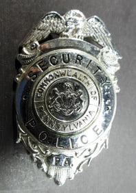 SECURITY POLICE PENNSYLVANIA BADGE