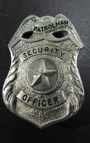 PATROLMAN SECURITY OFFICER BADGE