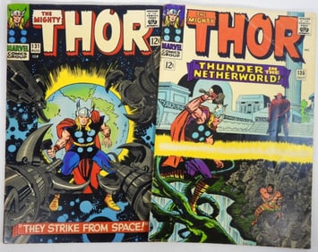 (2) 1966 MARVEL THE MIGHTY THOR #130 & #131