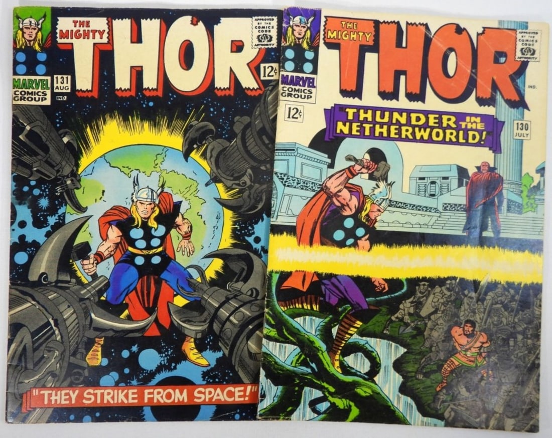 (2) 1966 MARVEL THE MIGHTY THOR #130 & #131 (1 of 2)