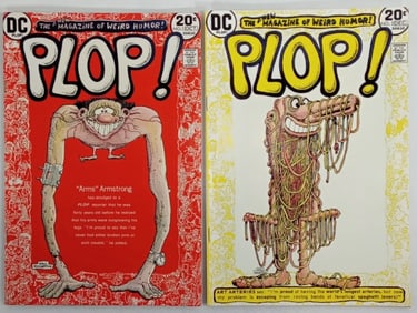 (2) 1973 "PLOP!" DC COMICS #1 & #2