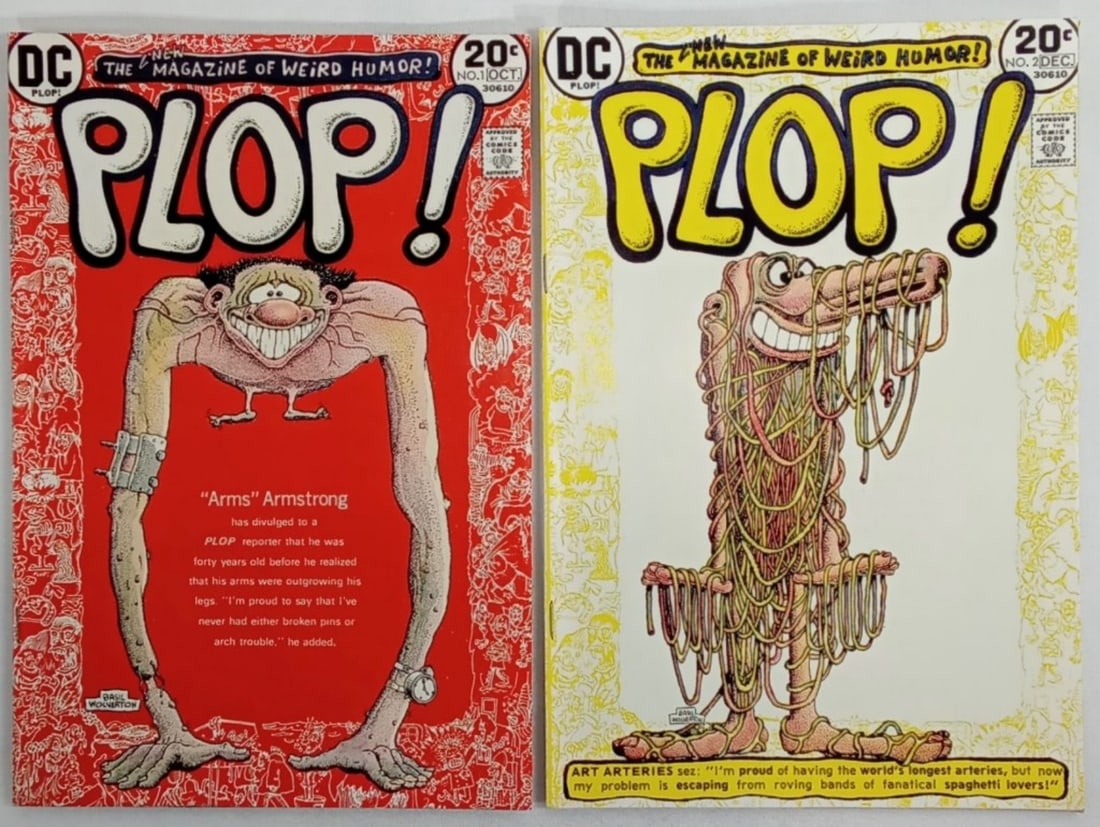 (2) 1973 "PLOP!" DC COMICS #1 & #2 (1 of 2)