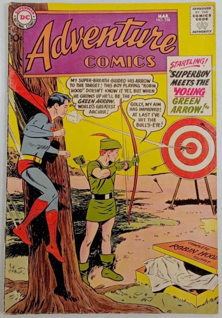 1959 ADVENTURE COMICS #258 DC COMICS (1 of 2)