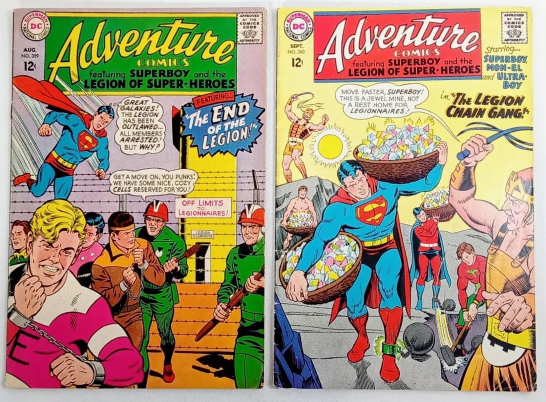 (2) ADVENTURE COMICS #359 & #360 (1 of 2)