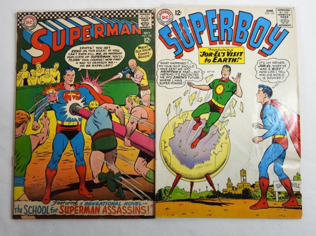 (2) DC SUPERBOY #121 & SUPERMAN #188 (1 of 2)