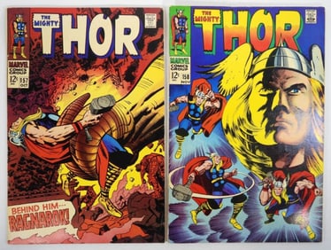 (2) 1968 MARVEL THE MIGHTY THOR #157 & 158