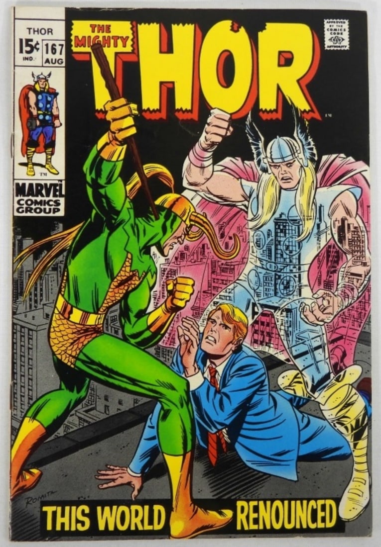 1969 MARVEL THE MIGHTY THOR #167 AUG (1 of 2)