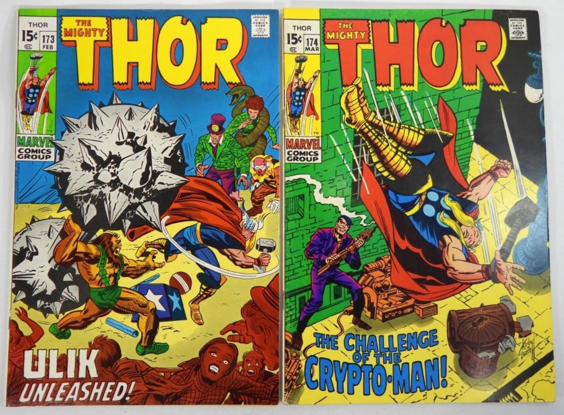 (2) 1970 MARVEL THE MIGHTY THOR #173 &174 (1 of 2)