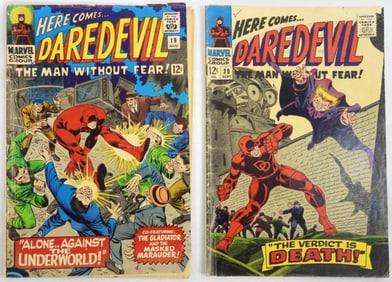 (2)1966 MARVEL DAREDEVIL#19 & 20