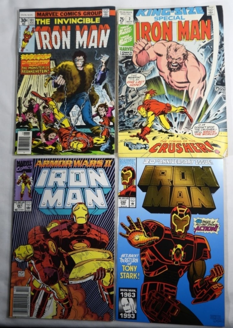(4) MARVEL IRON MAN COMIC LOT (1 of 2)