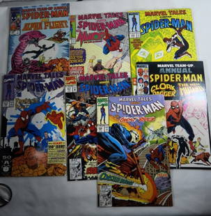 (7) MARVEL SPIDER-MAN COMIC LOT: MARVEL TALES & MARVEL TEAM-UP MIXED LOT - OVERALL NICE CONDITION