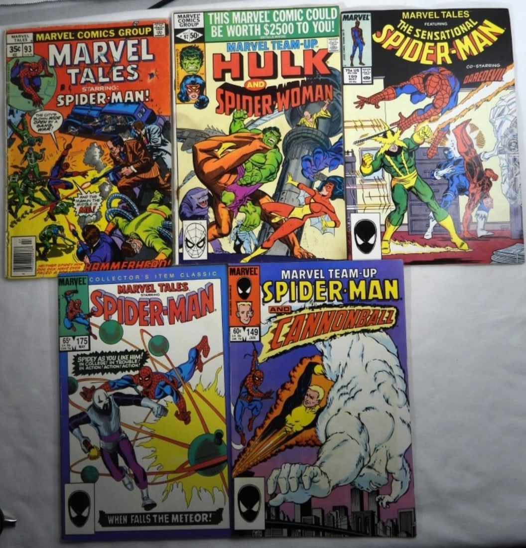 (5) MARVEL SPIDER-MAN COMIC LOT (1 of 3)