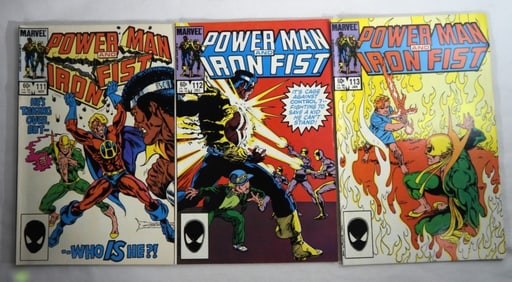 (7) MARVEL POWER MAN AND IRON FIST LOT