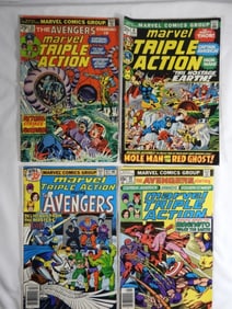(4) MARVEL TRIPLE ACTION LOT - AVENGERS