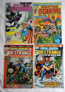 (4) DR. STRANGE MARVEL COMICS LOT: ALL DIFFERENT - NICE CONDITION OVERALL