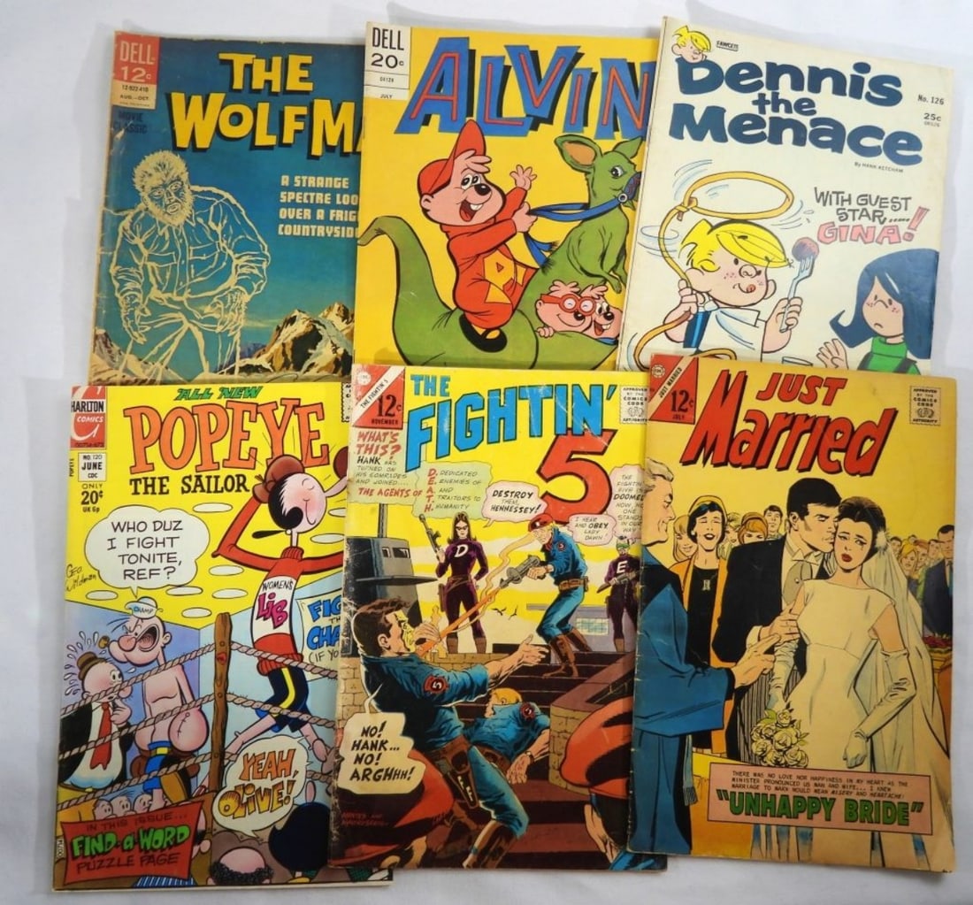 DELL, FAWCETT & CHARLTON COMIC LOT (1 of 2)