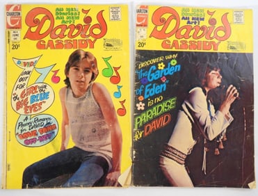 (2) CHARLTON DAVID CASSIDY COMCS