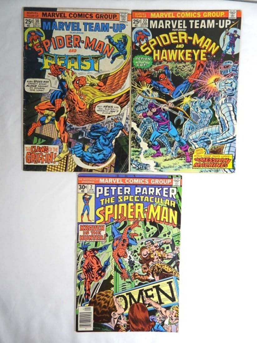 (3) 1976 MARVEL TEAM -UP #2,22 & 38 (1 of 4)