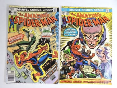 (2)1974/77 MARVEL THE AMAZING SPIDERMAN 138/168