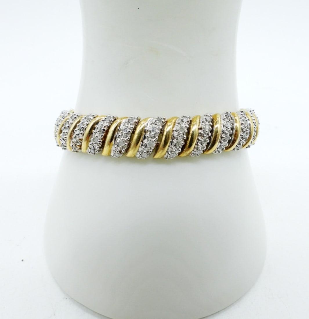 14KYG DIAMOND MOISSANITE BRACELET