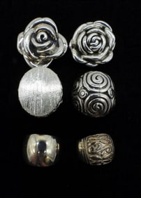(6) FASHION STERLING RINGS