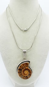 CHARLES ALBERT 925 AMMONITE PENDANT
