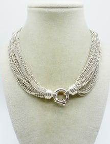 MULTI-STRAND STERLING NECKLACE