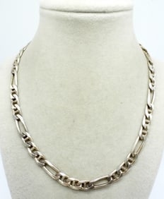 FIGARO CHAIN, STERLING 18"