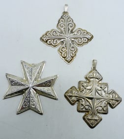 REED & BARTON 1977-1979 XMAS CROSSES