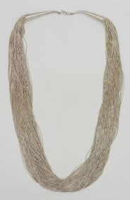 LARGE VTG LIQUID STERLING NECKLACE
