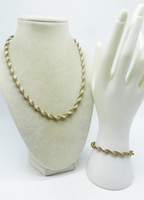 TWO TONE STERLING MATCHING SET