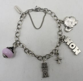 JAMES AVERY STERLING CHARM BRACELET