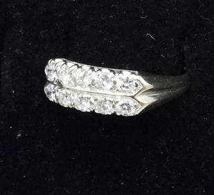 14K WHITE GOLD 1CTW DIAMOND RING