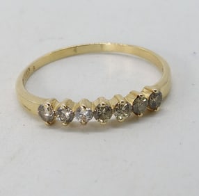 14K YELLOW GOLD DIAMOND RING